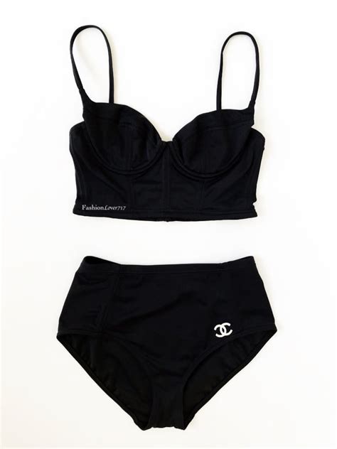 chanel two piece bathing suit|Chanel 2 piece set outfits.